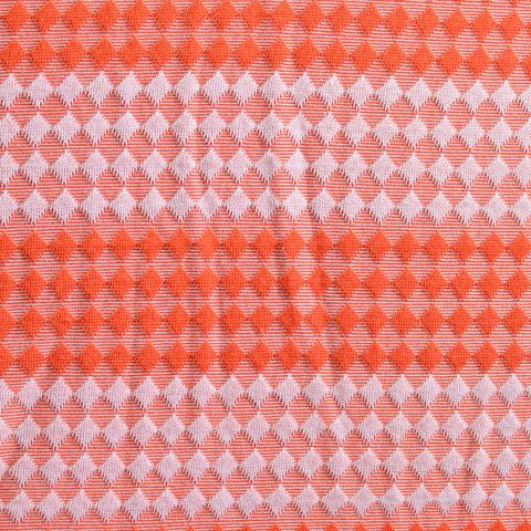 Orange Diamond Jacquard, Viscose