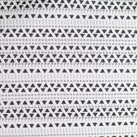 Black Lines Jacquard, Viscose-Poly