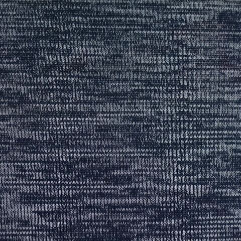 Navy Marl Knit, Poly-Viscose