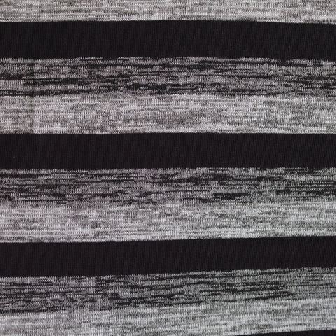Bold Striped Polyester Knit Fabric