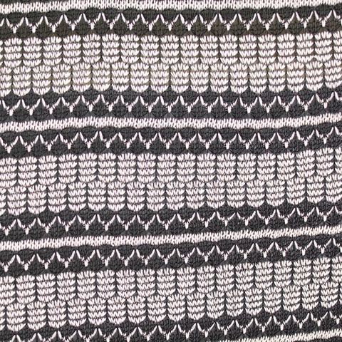 White Leaf Jacquard, Cotton-Poly