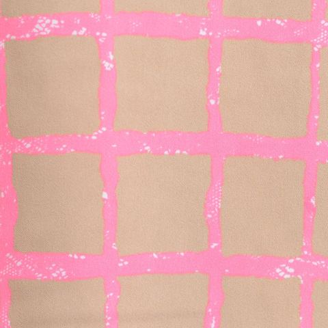 Pink Check Chiffon