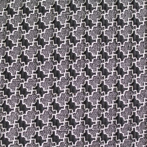 Black Geometric Jacquard, Poly-Cotton
