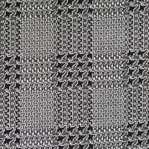 Plaid Polyester Cotton Blend Stretch Knit Fabric