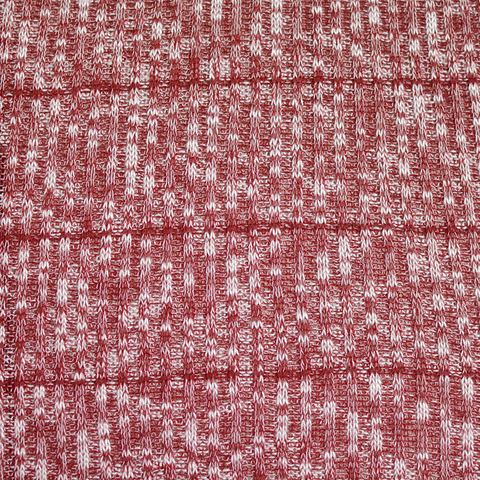 Heather Polyester Viscose Rib Knit Fabric