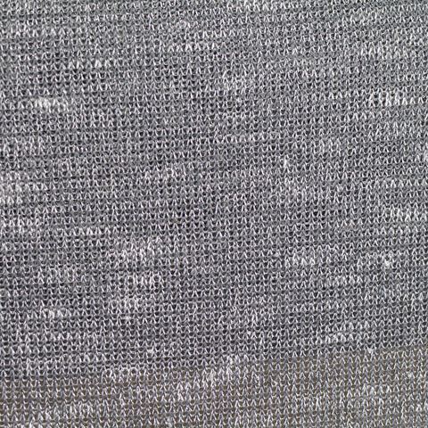 Heather Polyester Viscose Metallic Stretch Knit Fabric