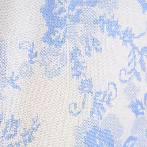 Jacquard 100% Polyester Interlock Knit Fabric