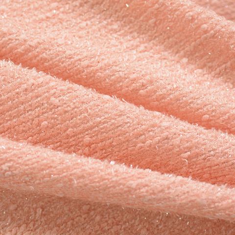 Polyester Metallic Chunky Knit Fabric