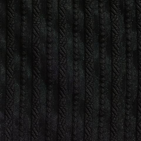 Black Tone-on-Tone Jacquard, Polyester