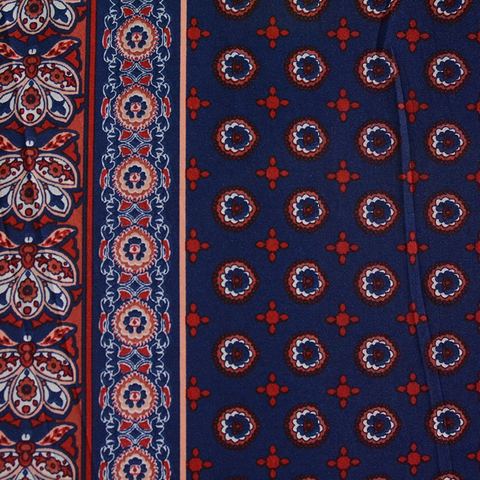 Bold Floral Polyester Stretch Knit Fabric