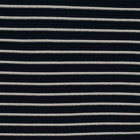 Striped Polyester Stretch Knit Fabric