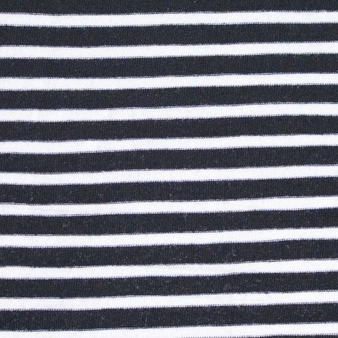 Fine Striped Viscose Stretch Knit Fabric