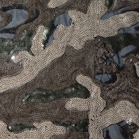 Camo 100% Polyester Knit Fabric