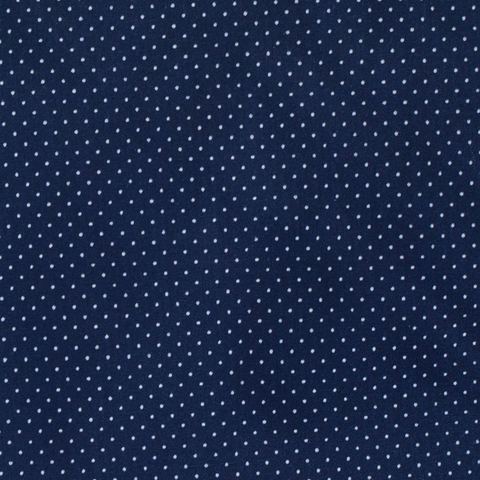 White Dots Poplin, Cotton-Poly