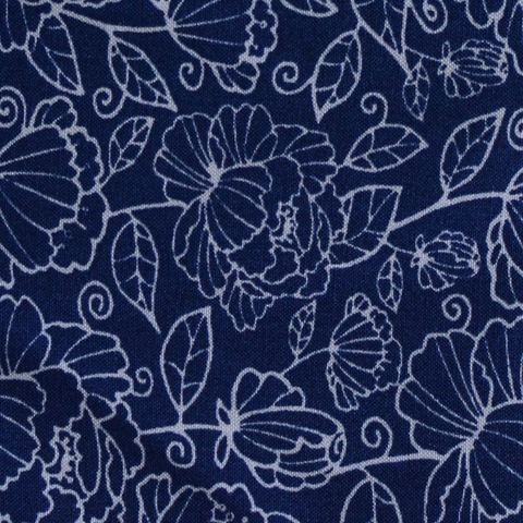 White Floral Woven, Viscose