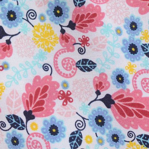 Pink Floral Woven, Viscose