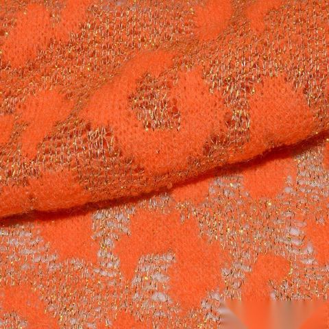 Jacquard Acrylic Metallic Chunky Knit Fabric
