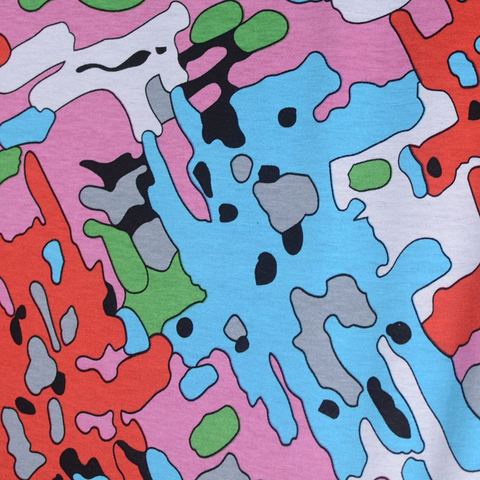 Printed Viscose Stretch Knit Fabric