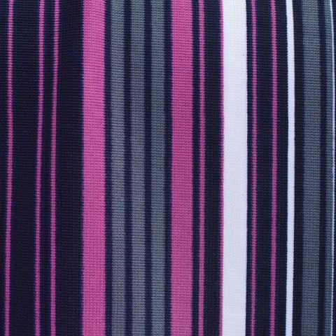Striped Polyester Stretch Knit Fabric