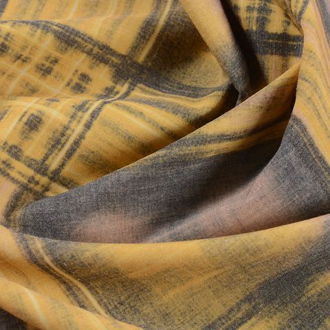 Gold Abstract-Brushstroke Woven, Polyester