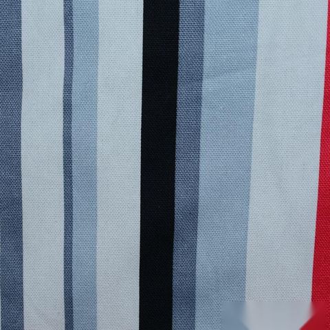 White Vertical-Stripe Canvas, Cotton