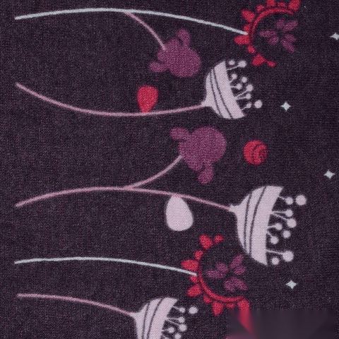 Bold Floral Polyester Stretch Knit Fabric