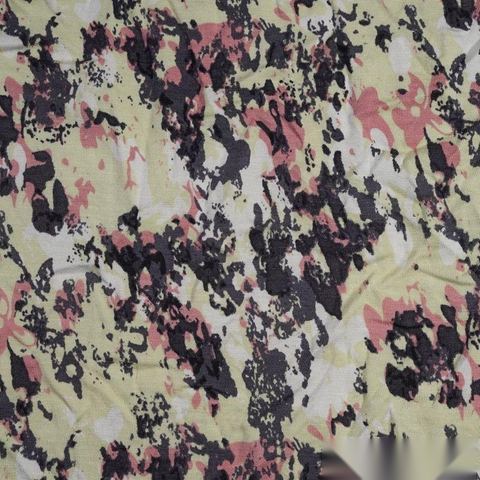 Camo 100% Stretch Knit Fabric