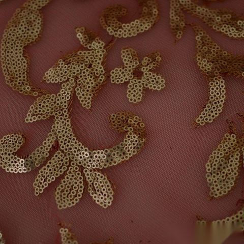 Bold Floral 100% Polyester Mesh Fabric