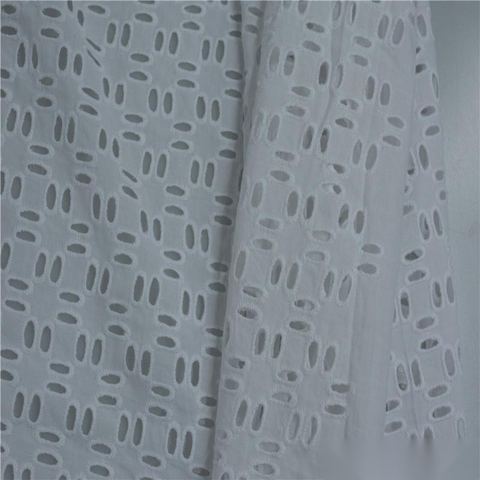 White Eyelet Woven, Cotton