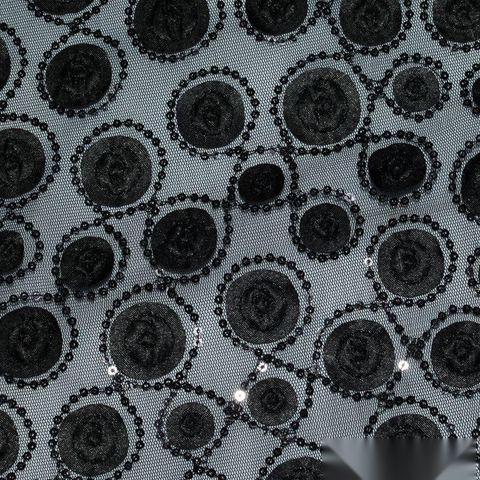 Black Circles Satin